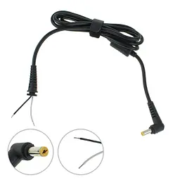 DC кабель живлення для БЖ ACER 90W 5.5x1.7мм 2 дроти (2x1мм) L-подібний штекер (від БЖ до ноутбуку)