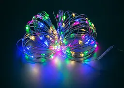 Гірлянда новорічна крапля роси 11.3 метрів Multi Xmas 100 Led світлодіодна led гірлянда на ялинку - мініатюра 3