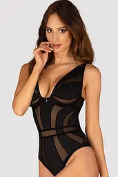 Боді Obsessive Chic Amoria otwarte (Чорний, XS/S) Obsessive 100356 96905