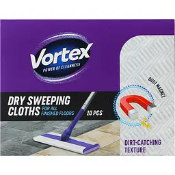 Серветки господарські Vortex сухі для підмітання підлоги 10 шт. - мініатюра 3