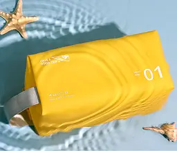 Органайзер-косметичка для спорту та подорожей LoveYouHome непромокаюча 23×11.5×11.5 см жовта (59040) - мініатюра 3