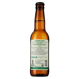 Набір сидрів та перрі Holiday Brewery Класичний: Green Apple, напівсолодкий 6%, 0,33 л + Cannabis, напівсолодкий, 6%, 0,33 л + White Honey Plum, напівсолодкий, 6%, 0,33 л + Перрі Sweet Pear, напівсолодкий, 5,5%, 0,33 - мініатюра 4