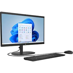Моноблок 21.5 HP (Hewlett-Packard) 22-dg0001ua AiO i3-N300/8Gb/SSD512Gb/WiFi/Cam/K&M/DOS/Jet Black - мініатюра 2