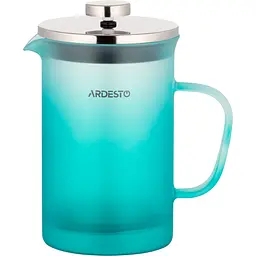 Френч-прес Ardesto Fresh 800 мл блакитний тіффані матовий пластик скло