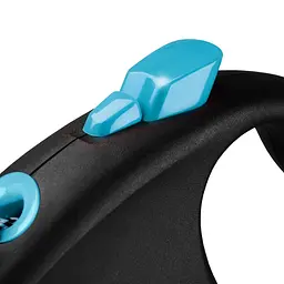 Рулетка Flexi Black Design для собак трос розмір XS 3 м синя - мініатюра 3
