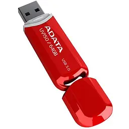USB флеш накопичувач ADATA 64GB UV150 Red USB 3.0 (AUV150-64G-RRD) - мініатюра 3