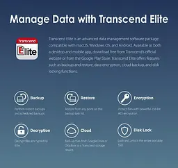 Портативний SSD Transcend 1TB USB 3.2 Gen 2x2 Type-C ESD410C R2000/W2000MB/s teh0014757 - мініатюра 8