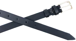 Жіночий шкіряний ремінь Skipper 1635-20 Темно-синій 2 см - мініатюра 2