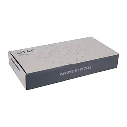 Змішувач для умивальника Qtap Gemini високий QTGEM269GMB45680 Gunmetal Black PVD Шліфований чорний хром - мініатюра 6