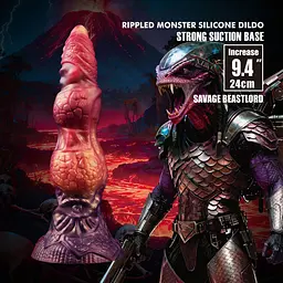 Фентезійний фалоімітатор Power Monsters Savage Beastlord, 24 см - мініатюра 2