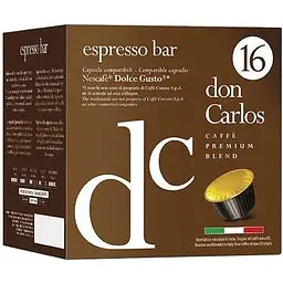 Кава в капсулах Dolce Gusto Don Carlos Espresso Bar, 16 капсул