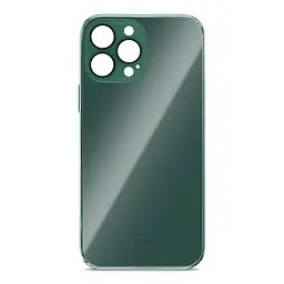 Чехол-накладка для Apple iPhone 13 Pro Max, Replica MagSafe, зеленый, противоударный защитный чехол с магнитным кольцом MagSafe, защита всего корпуса, TPU+PC, зеркальный, выступающий бортик вокруг экрана, ArmorStandart (ARM76192)