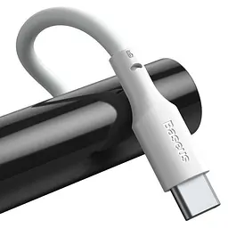Кабель Baseus Simple Wisdom Cable USB to Type-C Kit 5A 1.5m 2PCS-Set TZCATZJ-02 White - мініатюра 4