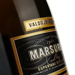 Ігристе вино Marsuret Cartizze Valdobbiadene Prosecco Superiore DOCG Dry, біле, сухе, 0,75 л - мініатюра 3