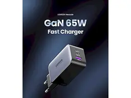Мережевий зарядний пристрій UGREEN CD244 GaN X 65 W QC4.0 PD3.0 Black (10335) - мініатюра 6