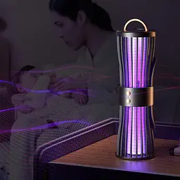Безшумна лампа-пастка для комарів, нічник, зарядка через USB, LY-936 - мініатюра 4