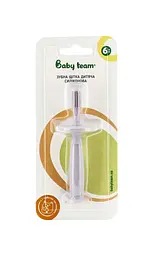 Зубна щітка на присосці Baby Team силіконова (7205) - мініатюра 2