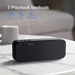Портативна Bluetooth-колонка Mtool V6 зі стереозвуком і глибокими басами чорний - мініатюра 4
