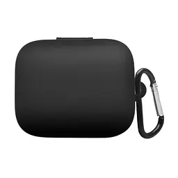Силіконовий чохол для навушників OPPO Enco X3i, Hang Case, чорний, ультратонкий захисний кейс товщиною 2 мм, захист від подряпин, пилу та ударів, компактний, з карабіном для кріплення, ArmorStandart (ARM80042)