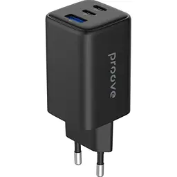 Мережевий зарядний пристрій Proove Pocket GaN 65W 2 USB-C/USB-A Black (WCPG65121201) [130258]