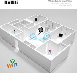 Мобільний маршрутизатор KuWFi WLAN з SIM-картою, 4G LTE бездротовий модем Pocket WiFi, 4G - мініатюра 4