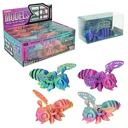 Зчленована 3D-друкована фігурка бджола-антистрес Fun Model (QD301) в асортименті