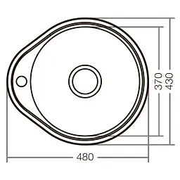 Мийка кухонна ZERIX Z4843-08-180D decor (ZX1599) - мініатюра 2