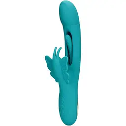 Вібратор Loveline Flapping G-Spot Butterfly 25.7 см бірюзовий