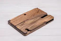 Підставка для гаджетів з бездротовою зарядкою ecoWalnut 300x231x210 мм - мініатюра 2