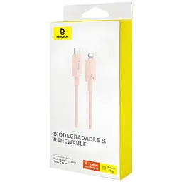 Дата кабель Baseus Habitat Series Fast Charging Type-C to Lightning 20W (2m) (P10360201) Wheat Pink - мініатюра 4