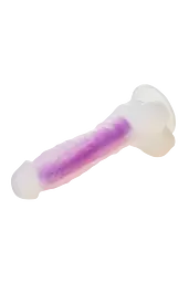 Неоновий фалоімітатор DreamToys Radiant 19 см синій - мініатюра 7