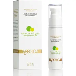 Масажний гель YESforLOV Allover Delicious ананас та зелений чай 50 мл