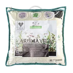 Подушка IDEIA 40x40 - Aromavita з гречаним лушпинням бавовна молочна - мініатюра 10