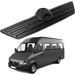 Зимова накладка на решітку радіатора Mercedes Sprinter CDI 2000-2006 / Великі грати без рамки / Матові FLY