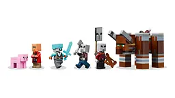 Конструктор LEGO Minecraft Аванпост розбійників та спустошувач 665 деталей (21278) - мініатюра 9
