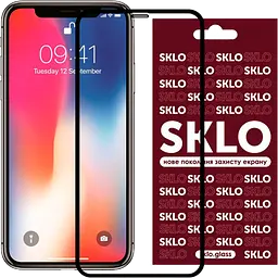 Захисне скло SKLO 3D Full Glue для Apple iPhone X/Xs/11 Pro [Black] [68282] - мініатюра 2