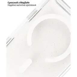 Чохол до мобільного телефона BeCover FIBRA Star Shine MagSafe Apple iPhone 17 Pro White (715431) - мініатюра 5