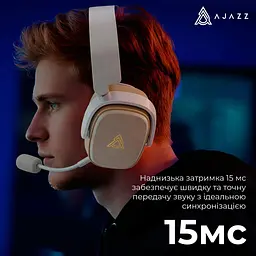 Ігрові навушники Ajazz AHM09 MAX Gray/White (AHM09-MAX-GW) [161112] - мініатюра 11