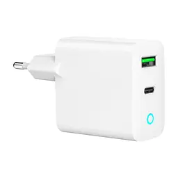 Зарядний пристрій Gembird 1xUSB-A + 1 Type-C (PD20Вт + QC3.0 18Вт) white (TA-UC-PDQC20L-W-01) - мініатюра 5