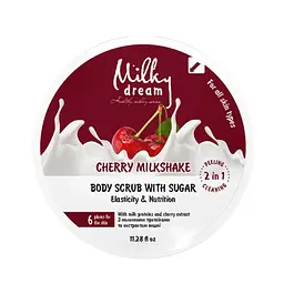 Скраб для тіла цукровий Milky Dream Cherry Milkshake 320г