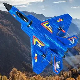 Літак на радіокеруванні SCHE HW32 F22 Fighter Blue - мініатюра 2