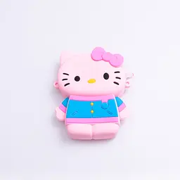 Дитяча сумочка Hello Kitty силіконова на блискавці 13*10*3 см, рожевий Yiwu HP-55-1P - мініатюра 2