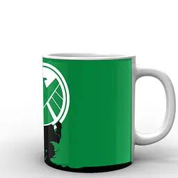 Кухоль GeekLand Халк Hulk логотип HU.02.040 330 мл білий - мініатюра 3