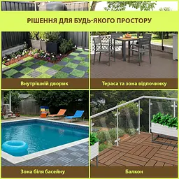 Композитна плитка ДПК 600х300х23 мм SW-00003288