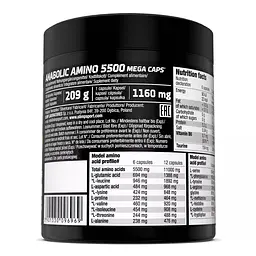 Амінокислота Olimp Sport Nutrition Anabolic Amino 5500, 180 капсул - мініатюра 2