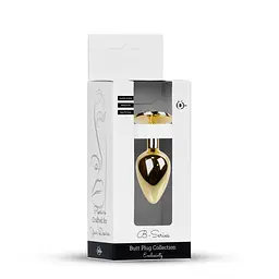 Анальна пробка - Jewellery Gold Plug Red - мініатюра 10