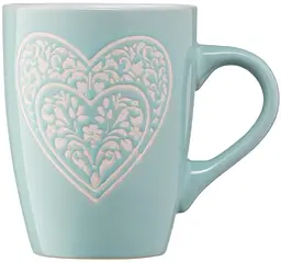 Чашка Ardesto Heart 330 мл, блакитний (AR3467BL) - мініатюра 3