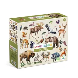 Пазл дитячий DoDo Toys Лісові тварини 200 ел. Коричневий (IP-177-P-1236)