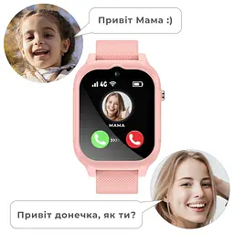 Дитячий смарт-годинник JETIX G99 зі змінним корпусом, GPS, 4G Відеодзвінком і вологозахистом (Pink) - мініатюра 7
