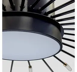 Світлодіодна люстра стельова Artlight 6472/30, 24 Вт, чорна - мініатюра 4